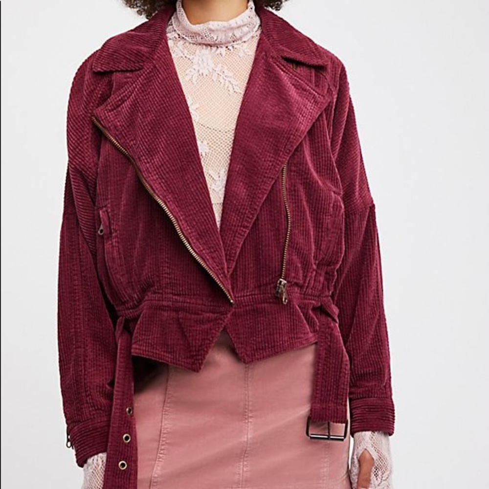 Free People Slouchy Dolman Moto Jacket